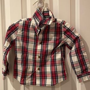 Crown & Ivy Baby Boys Christmas Plaid Shirt 24M